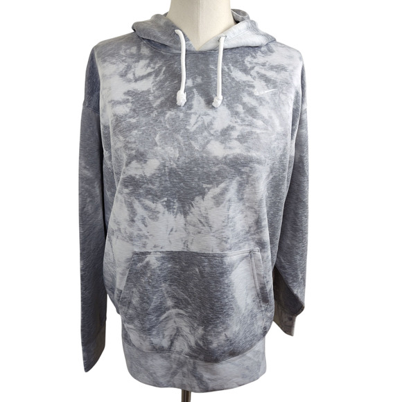 Nike Hoodie Men Unisex Small Dri-FIT Pullover Sweatshirt Kangaroo Pocket Tie Dye - Picture 1 of 17